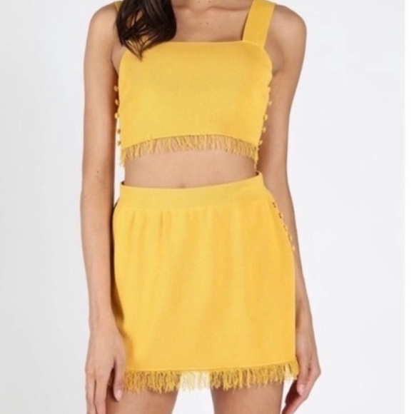 Honey Punch Dresses & Skirts - Honey Punch Yellow Set